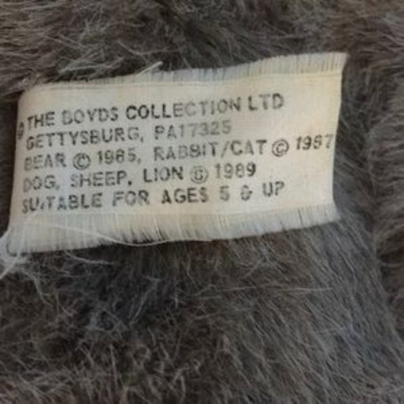 VTG 📌The Boyds Collection 1985  Stuffed Bear Stuffed with Pellets - Picture 8 of 9